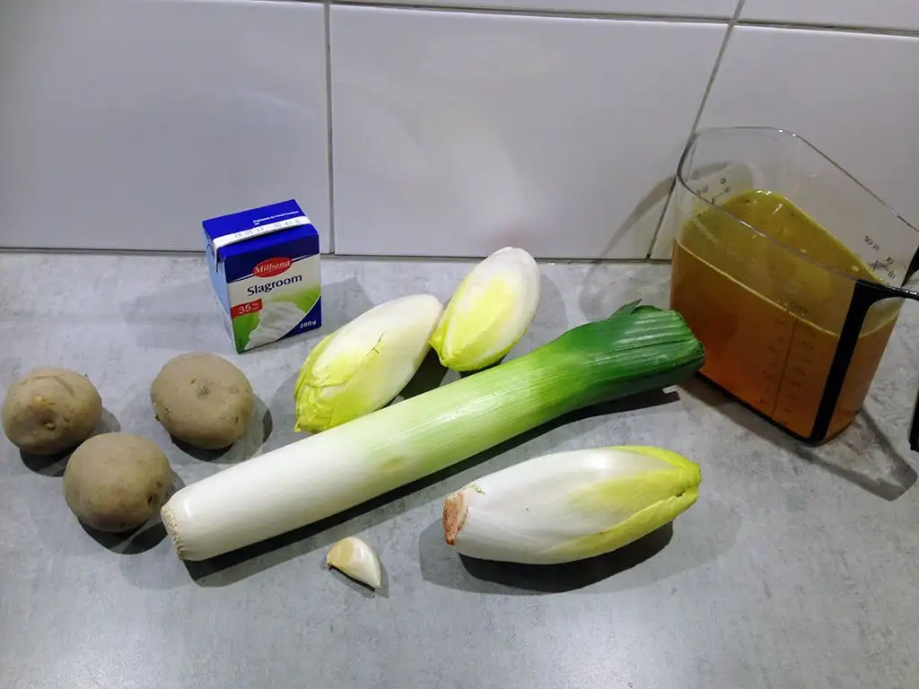 Chicory soup ingredients
