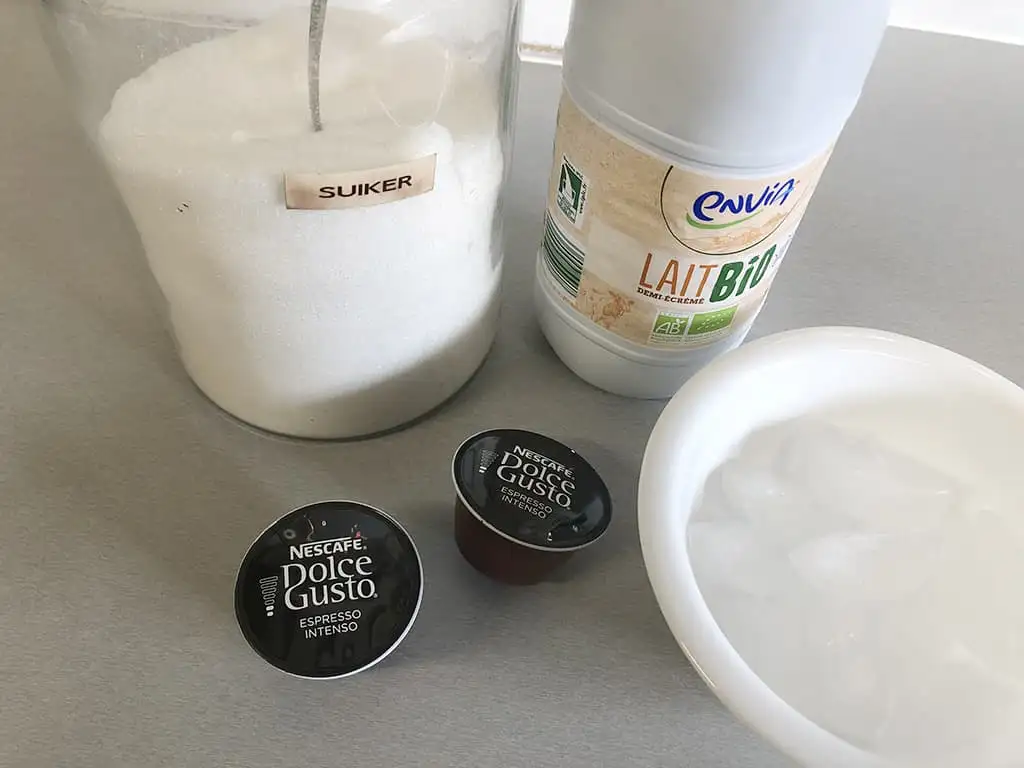 Freddo cappuccino ingredients