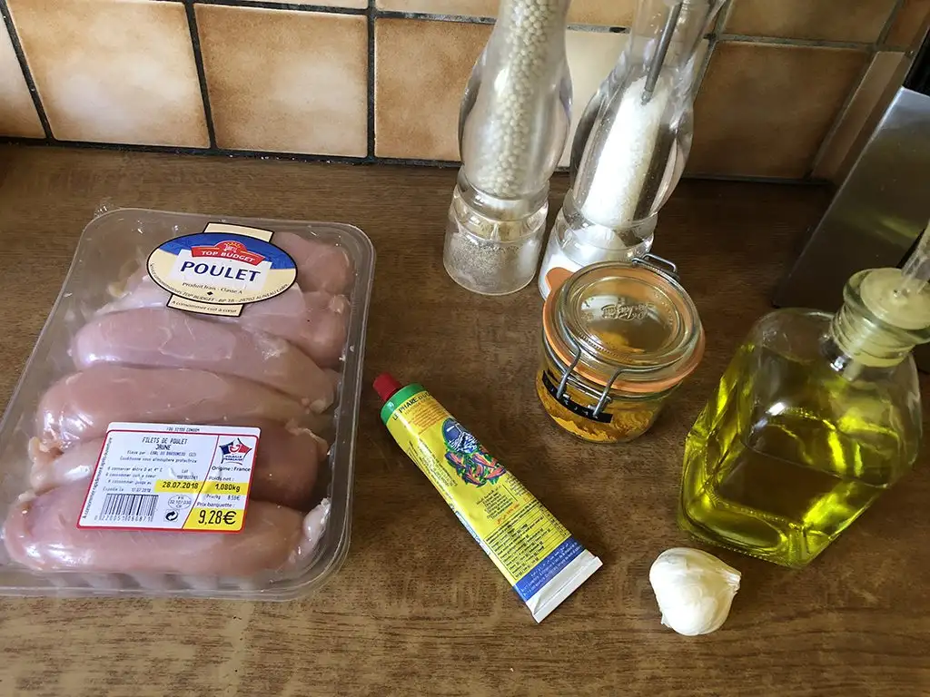 Turmeric chicken kebabs ingredients