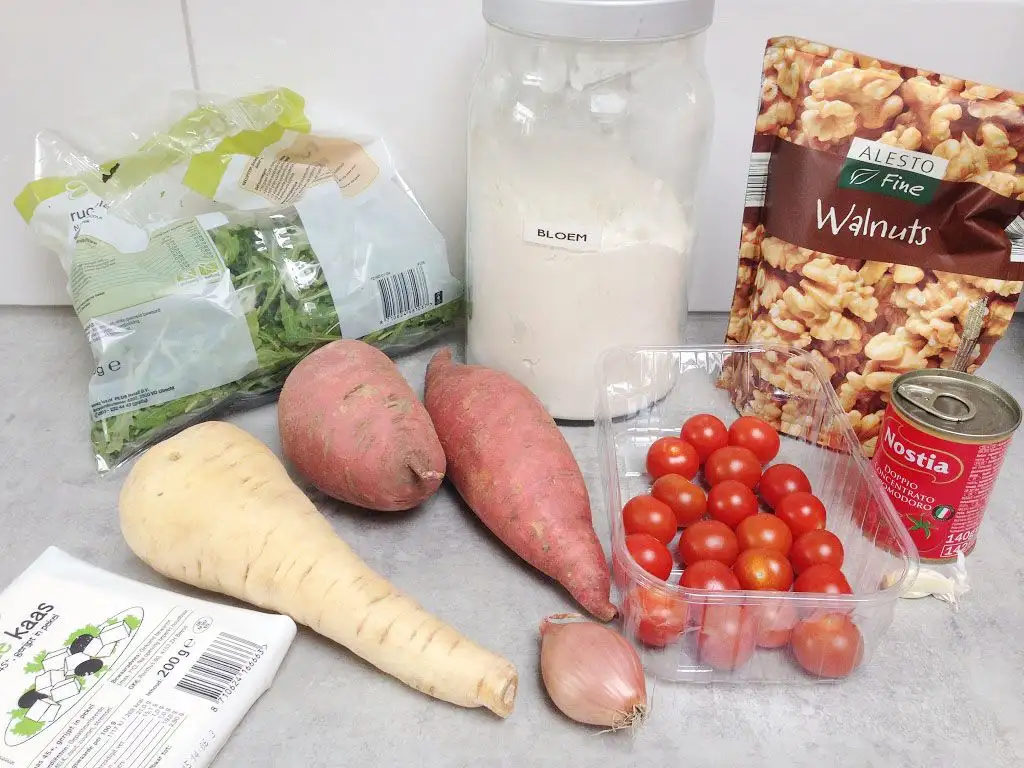 Sweet potato pizza ingredients