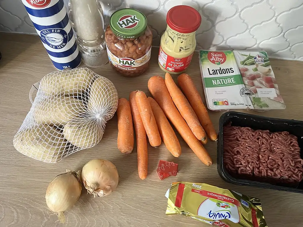 Dutch brown bean stew ingredients