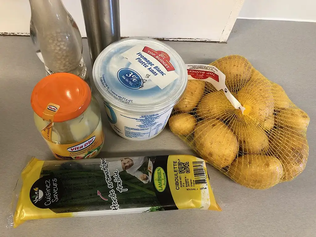 Potato salad ingredients