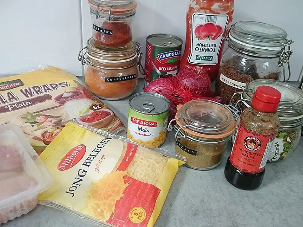 Quesadillas ingredients