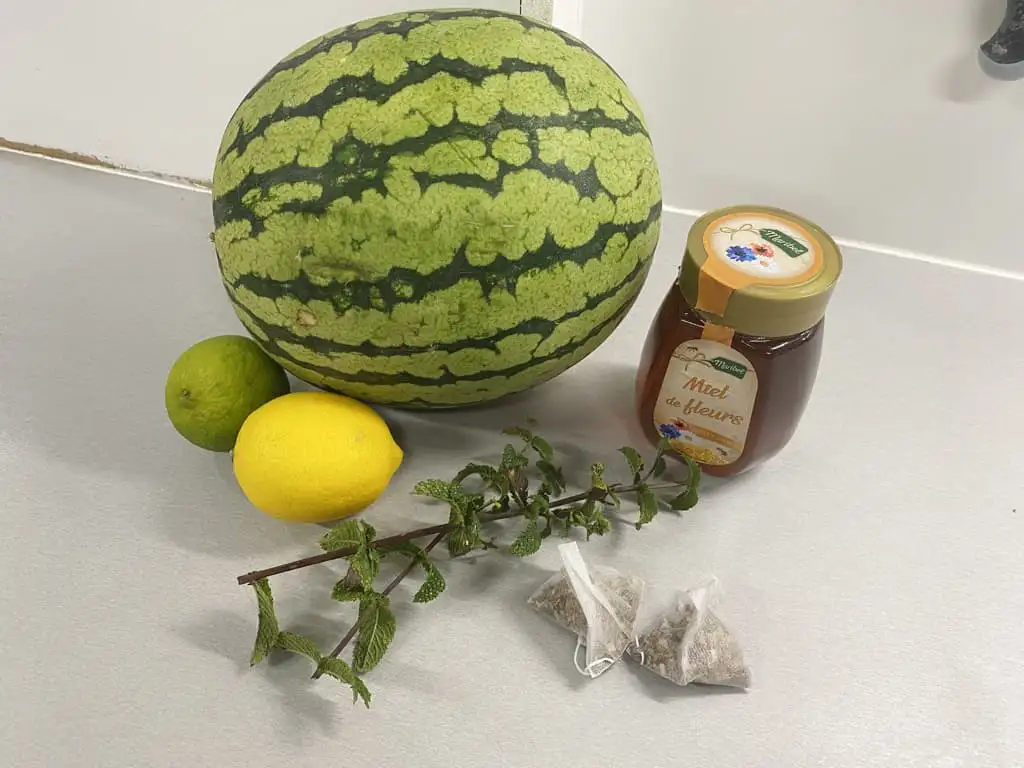 Watermelon iced tea ingredients