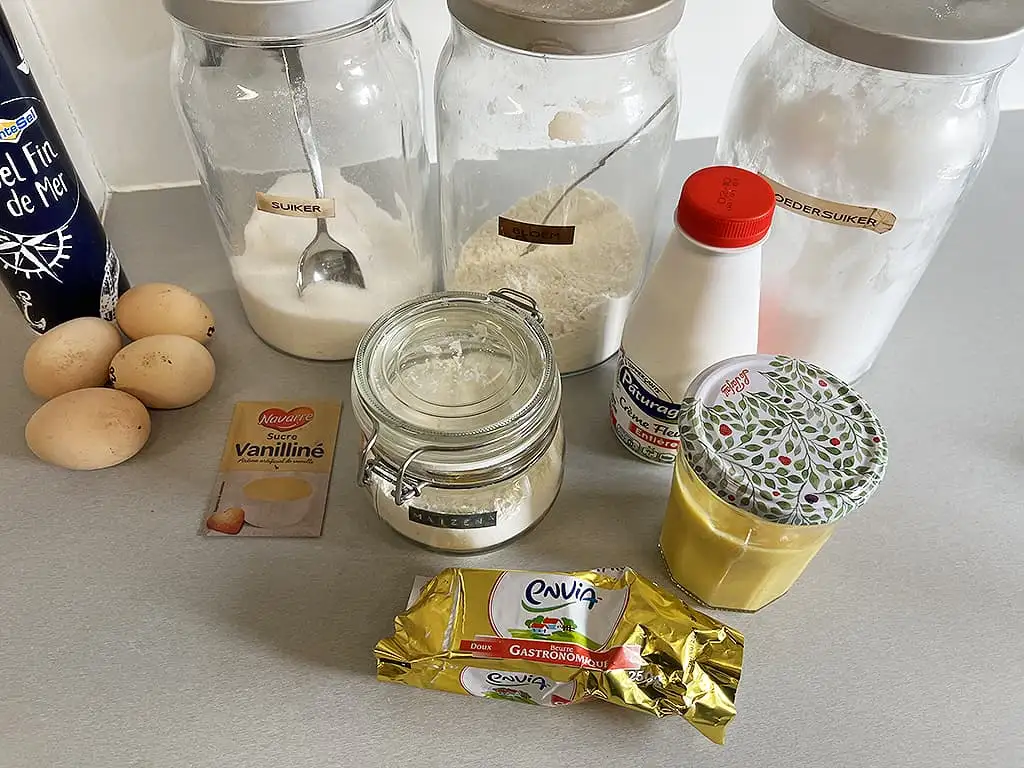 Snowflake cake ingredients