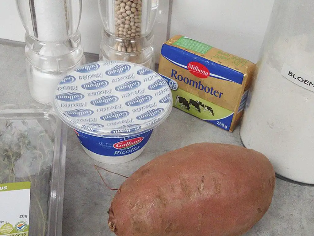 Sweet potato gnocchi ingredients