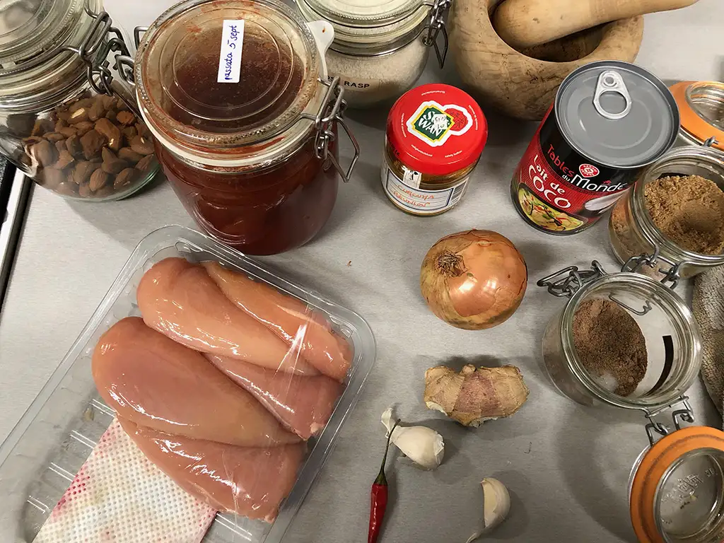 Indian chicken korma ingredients
