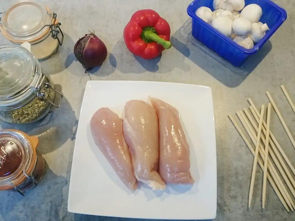 Bbq chicken shashlik ingredients
