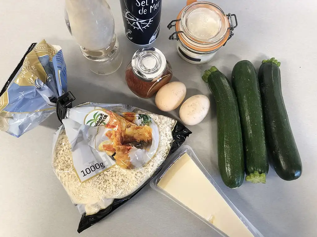 Courgette fries ingredients