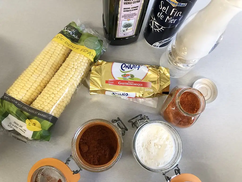 Air fryer corn on the cob ingredients