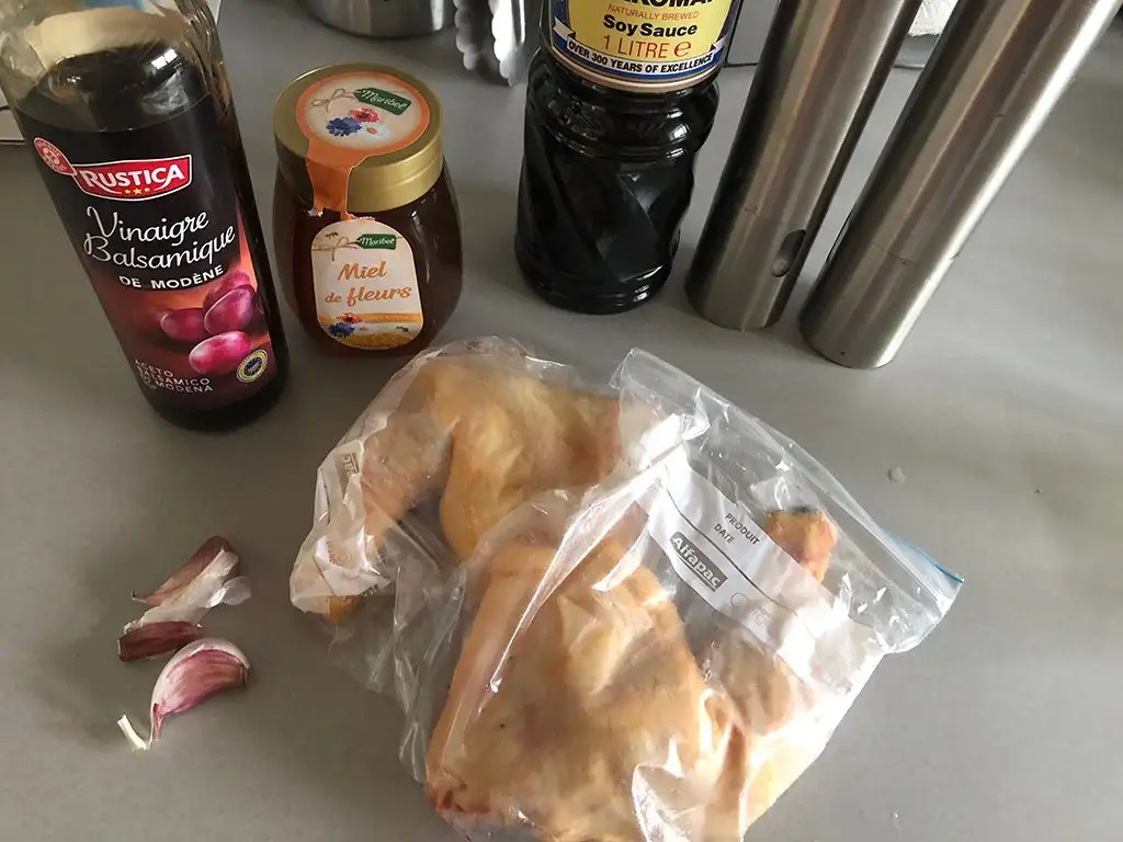 Garlic and balsamic chicken ingredients