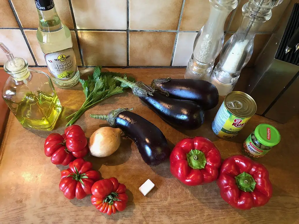 Caponata ingredients