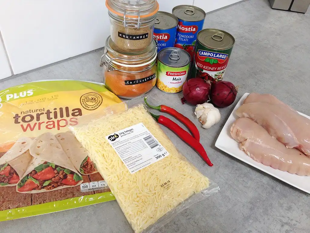 Chicken Enchiladas ingredients