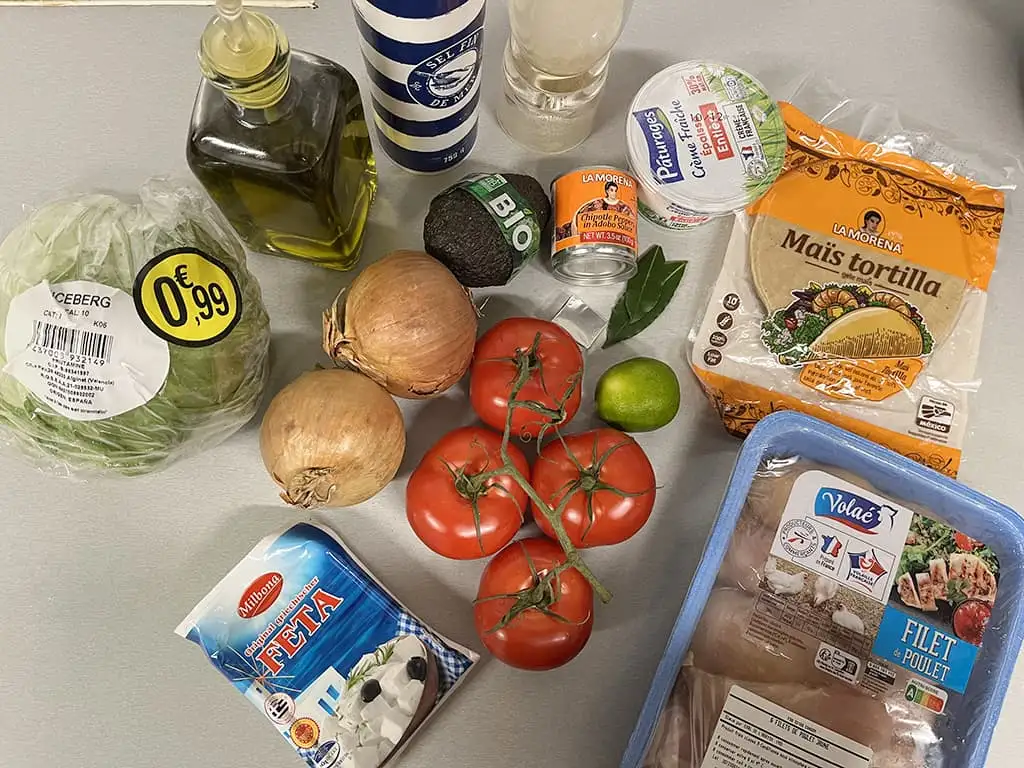 Chicken tinga tacos ingredients
