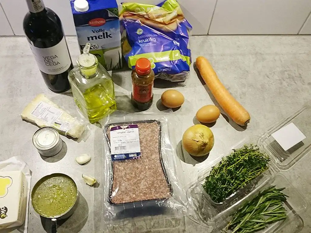 Gordon Ramsay's Shepherd's pie ingredients