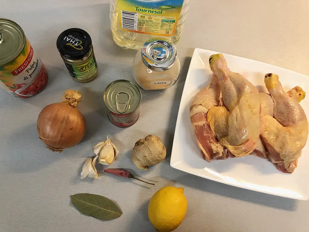 Ajam pedis ingredients