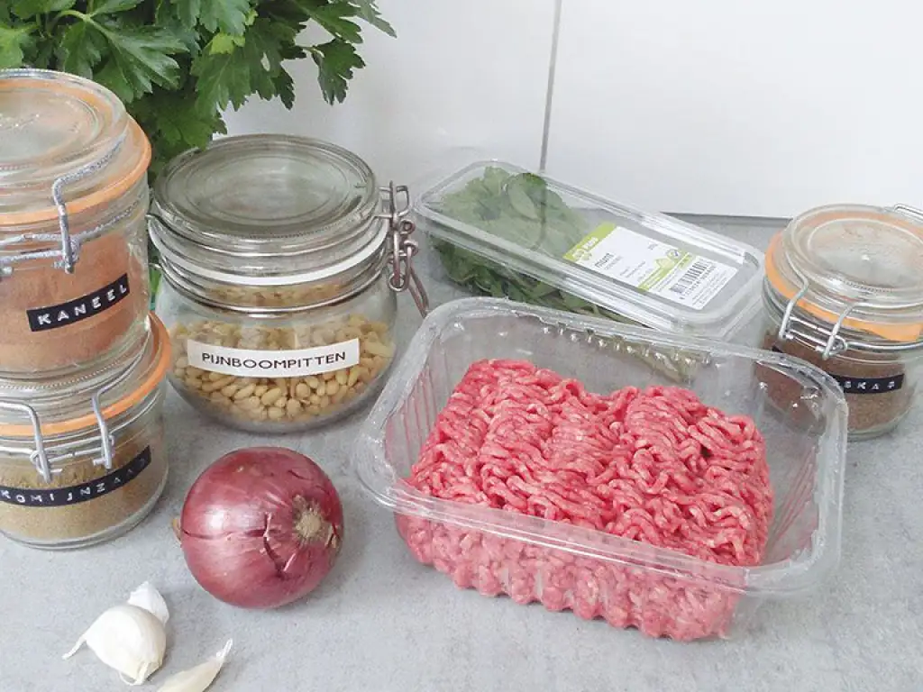 Beef kofta ingredients