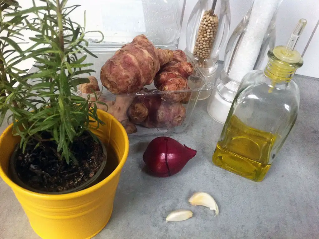 Roasted Jerusalem artichokes ingredients