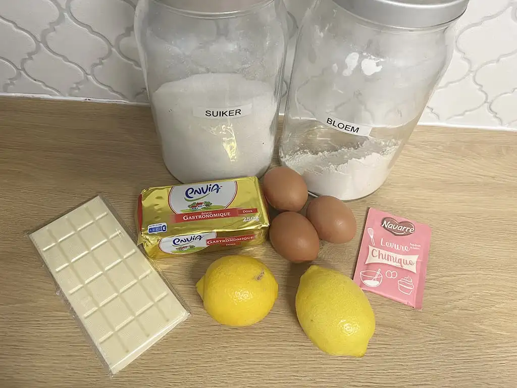 Lemon white chocolate cake ingredients