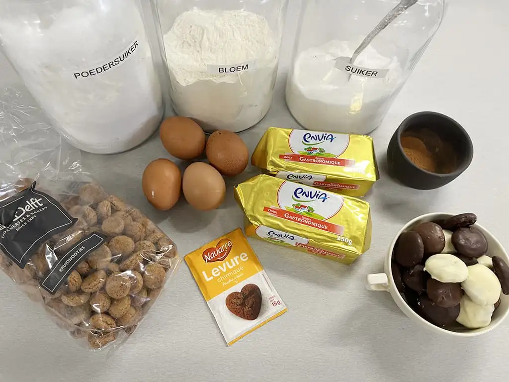 Dutch Sinterklaas pepernoten cake ingredients