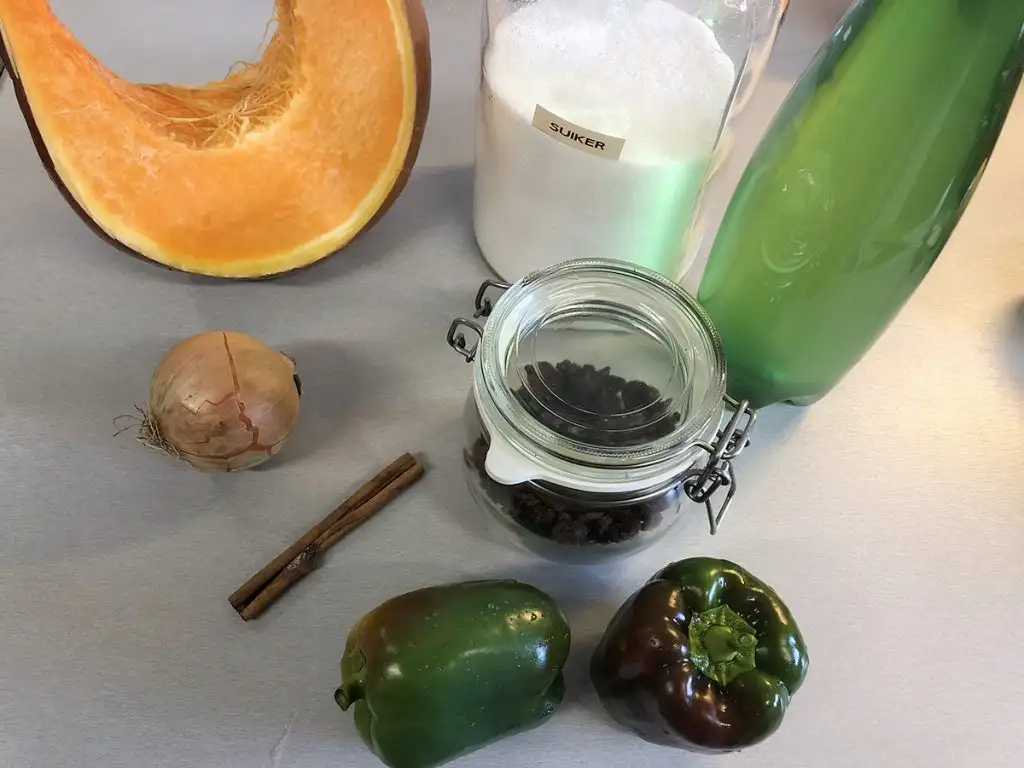 Pumpkin chutney ingredients