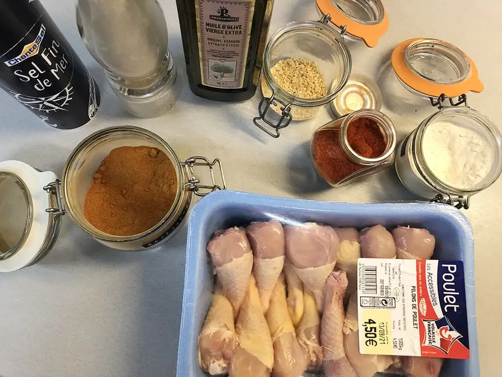 Air fryer drumsticks ingredients