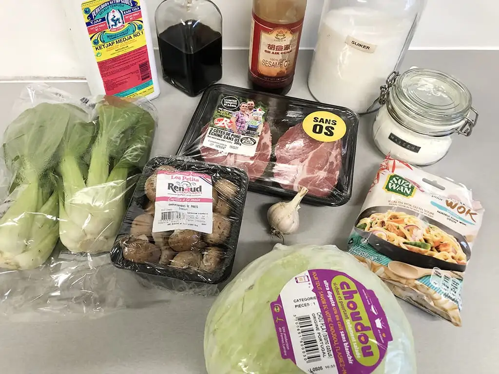Shanghai noodles ingredients
