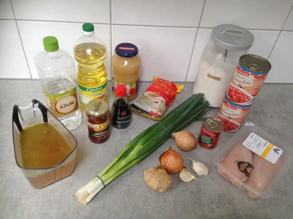 Chinese tomato soup ingredients