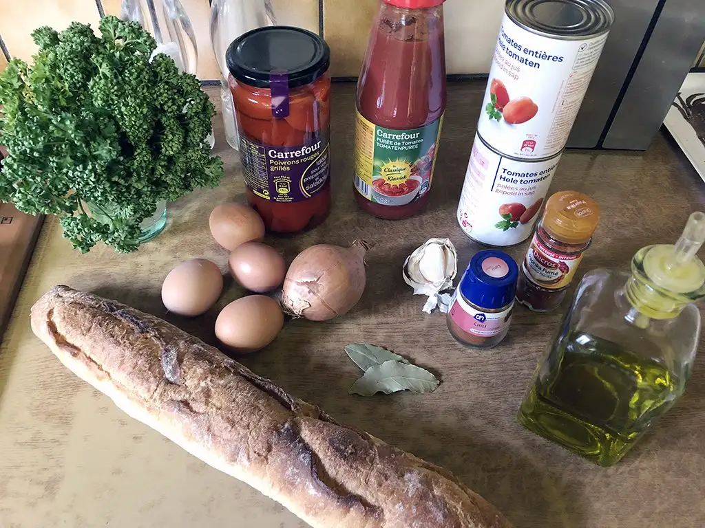 Piperade ingredients