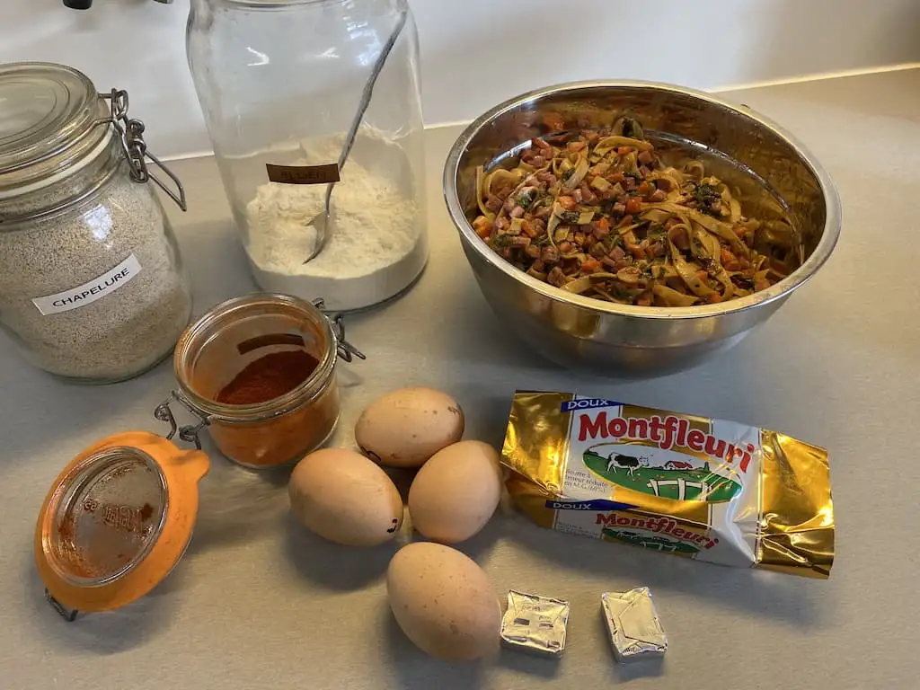Dutch bamischijf ingredients