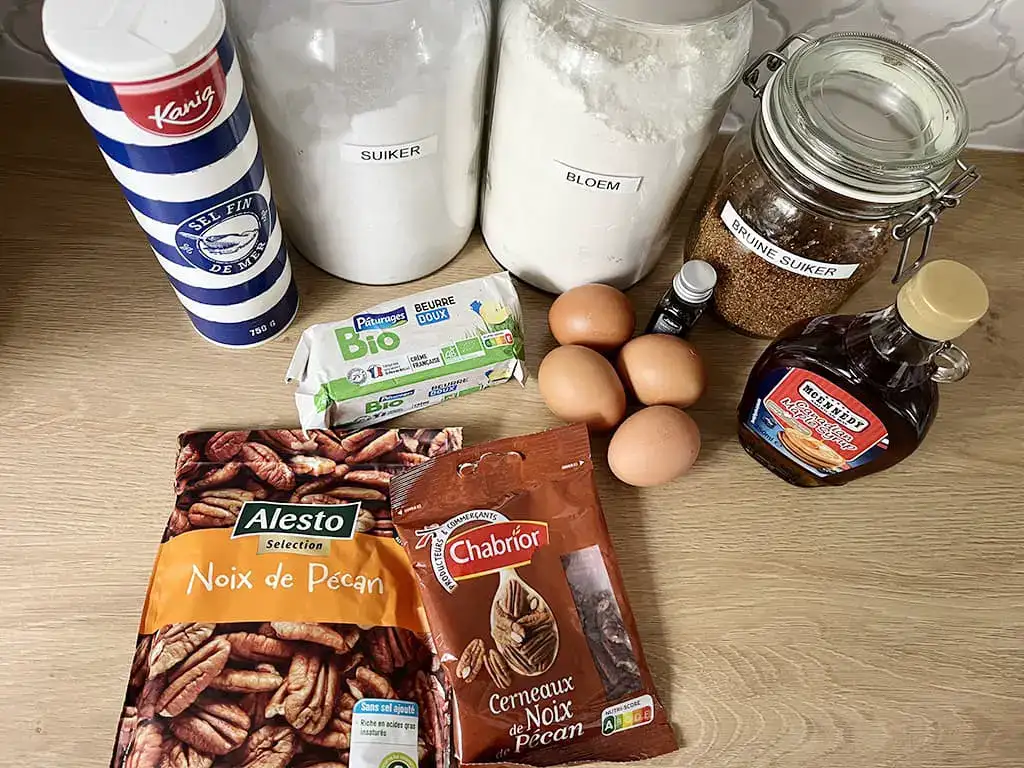 Pecan pie ingredients