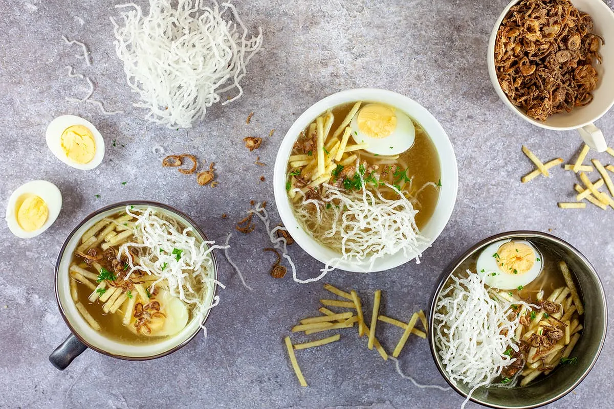 Saoto soup (popular Javanese soup)