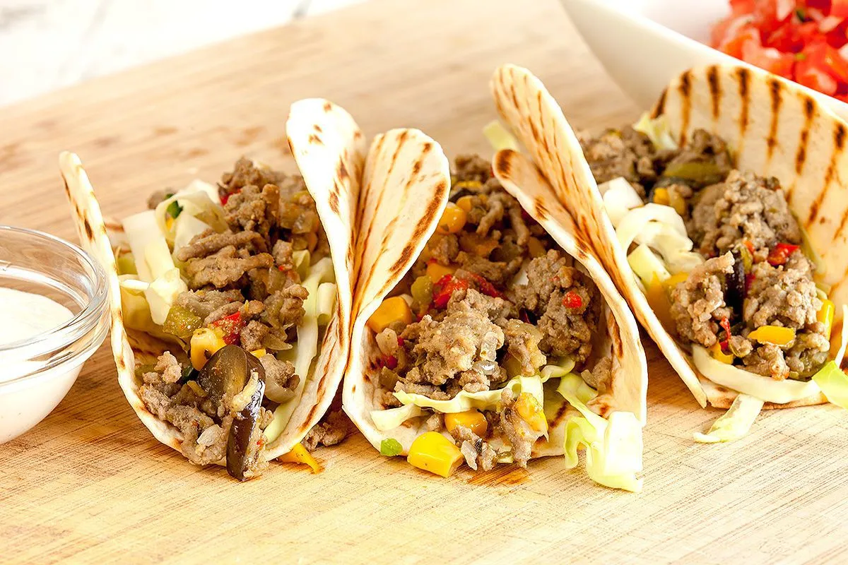 Ground beef tacos