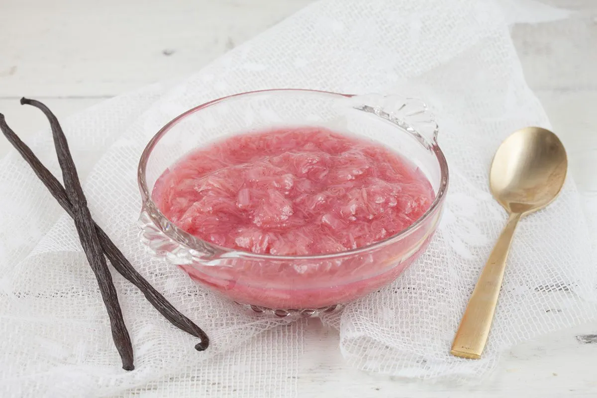 Rhubarb compote
