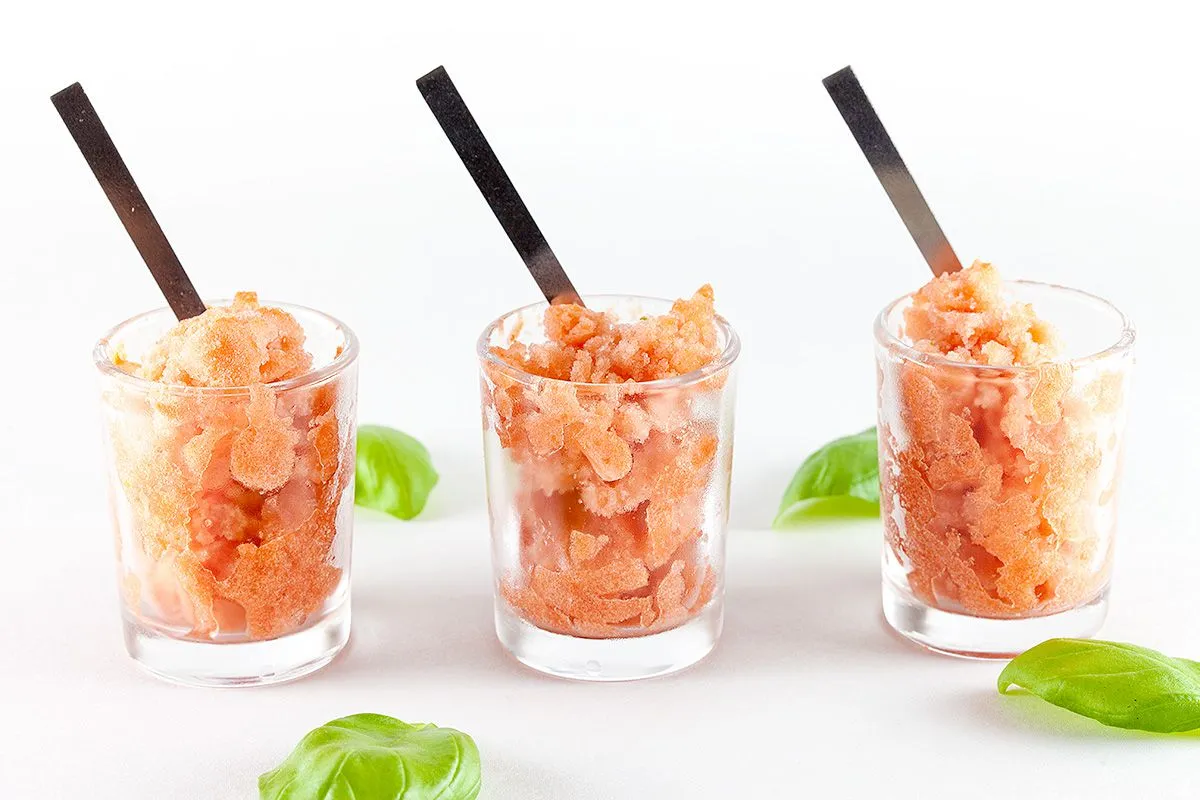 Tomato sorbet