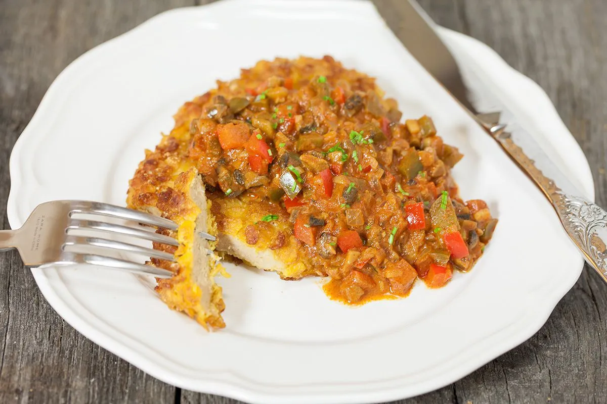 Stroganoff sauce is a lovely sauce with peppers