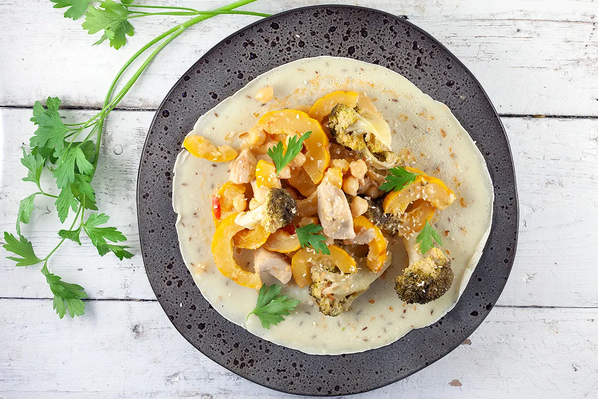 Delicata squash curry