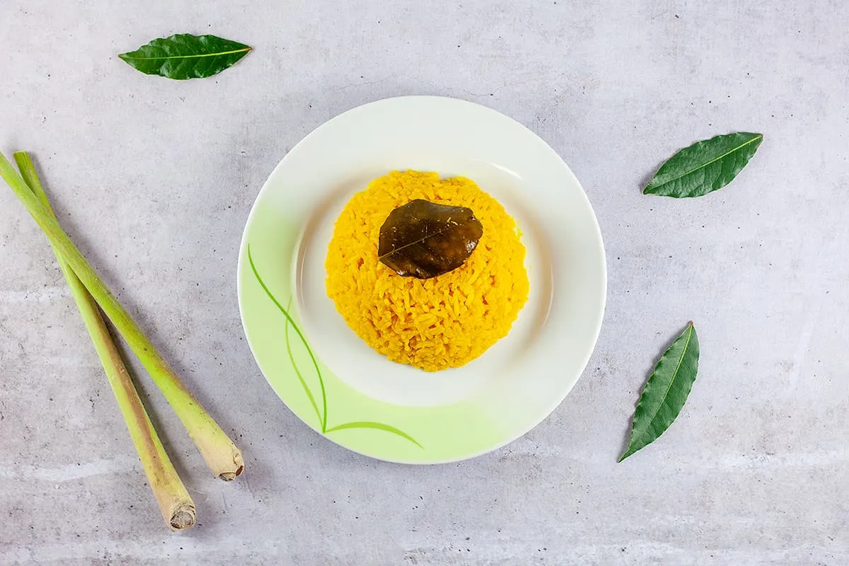 Nasi kuning - Indonesian yellow rice