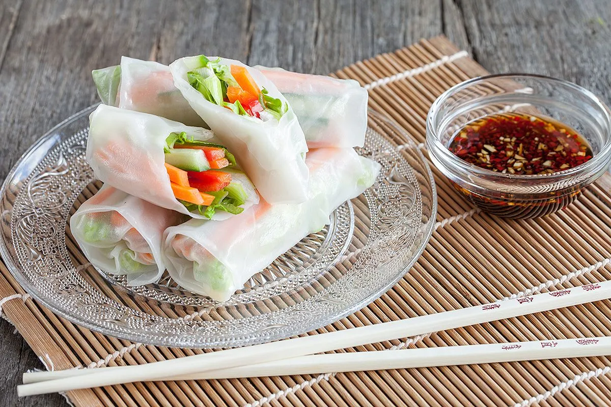 Vegetarian summer rolls