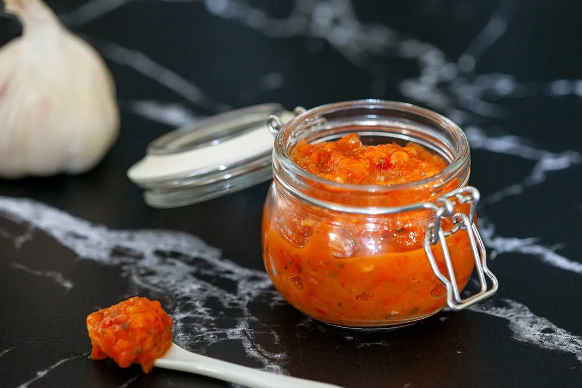 Ajvar (red pepper and aubergine sauce)
