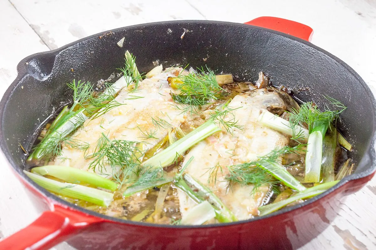 Mediterranean baked sole fillet