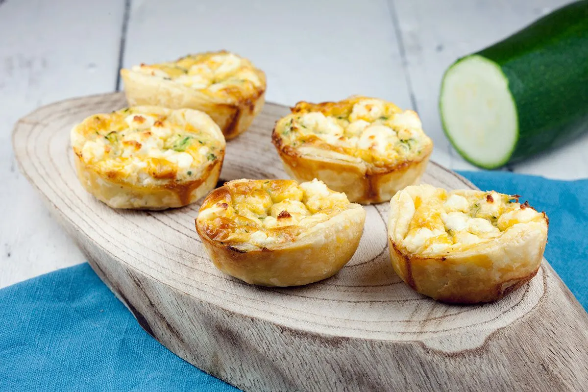 Mini zucchini quiches