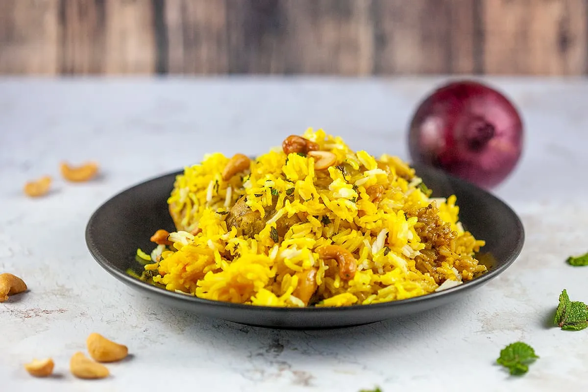 Chicken biryani from India (easy recipe)