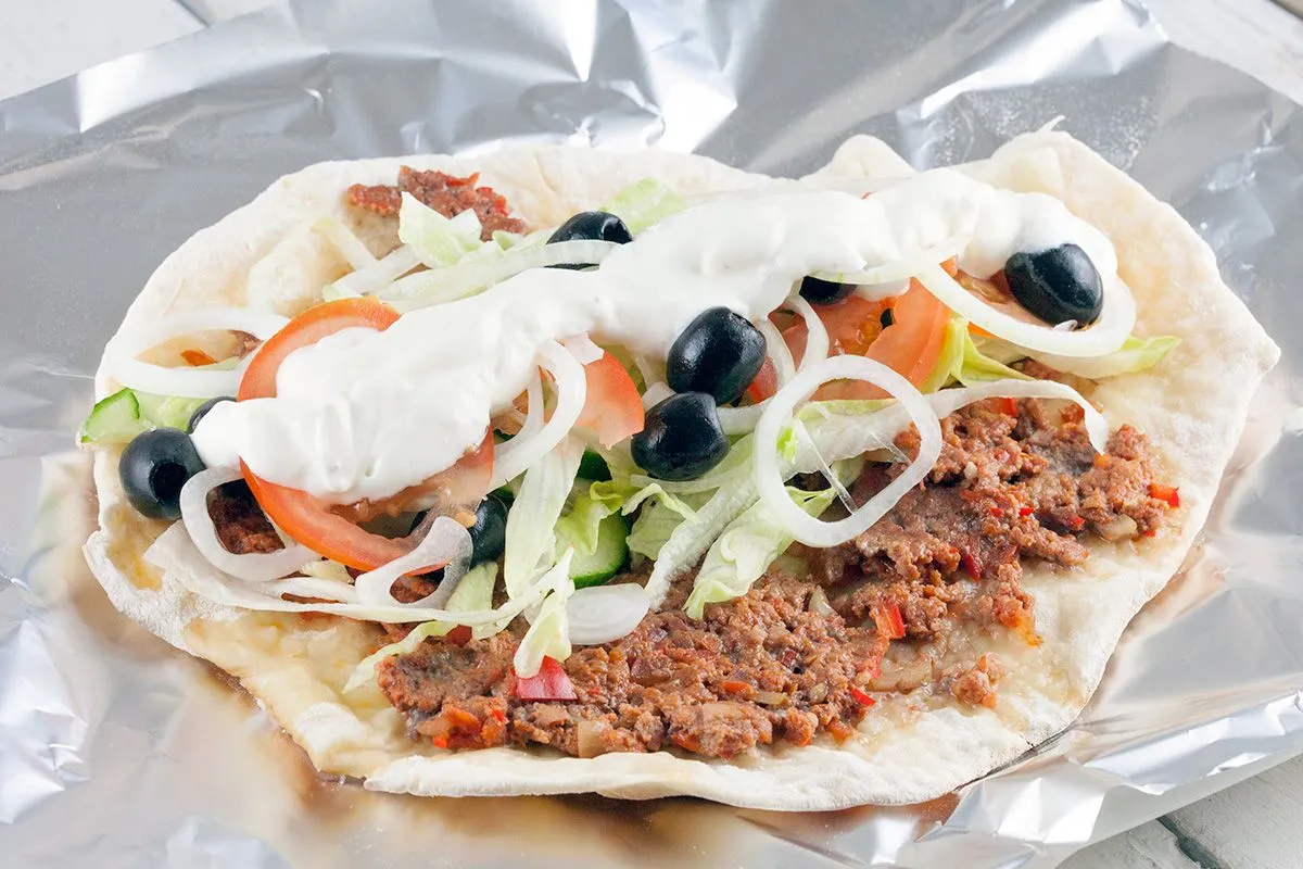 Turkish pizza a.k.a. Lahmacun