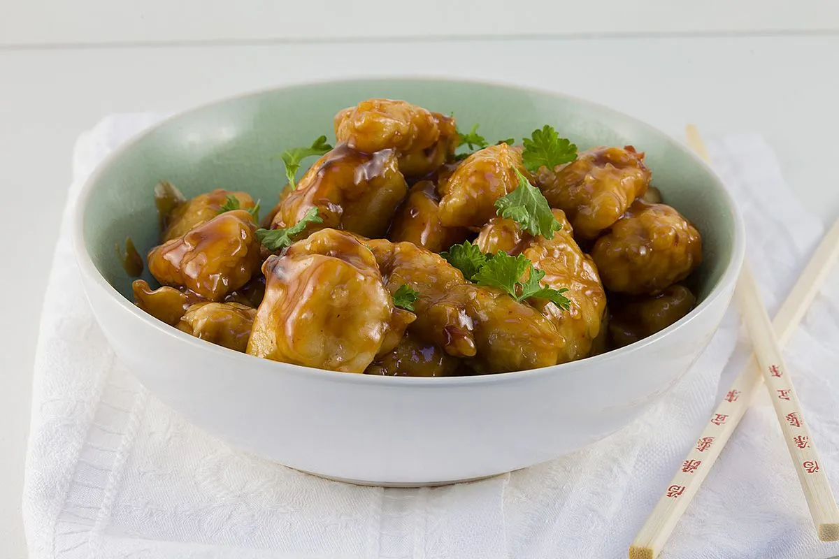 Sticky honey chicken