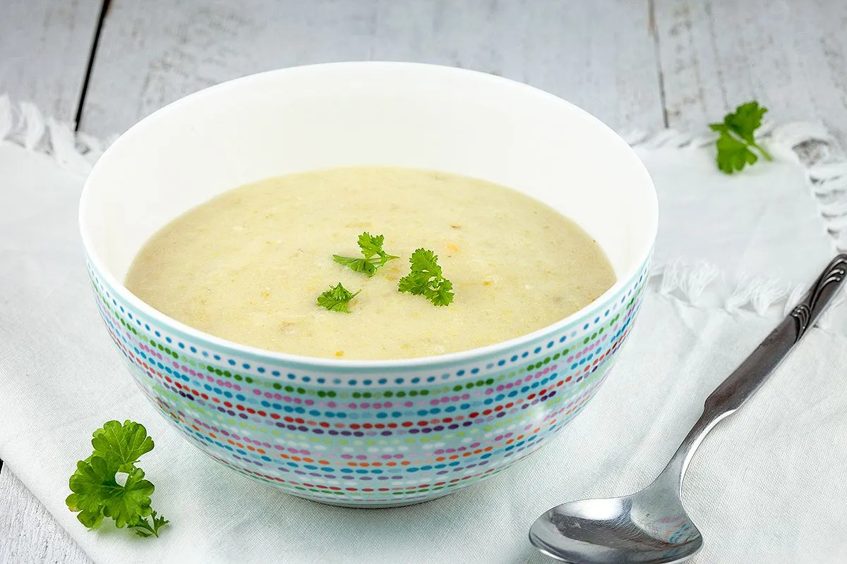 Celery and potato soup
