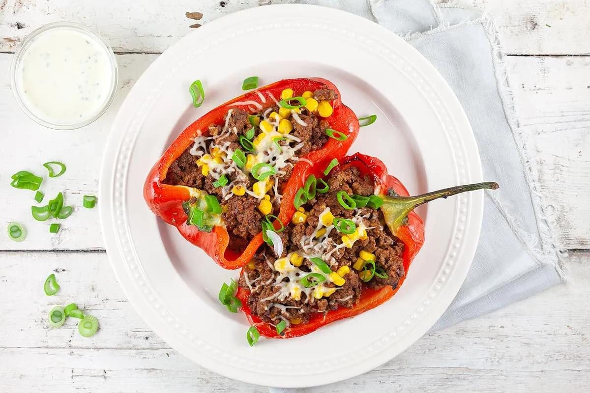 Beef stuffed peppers (easy recipe)