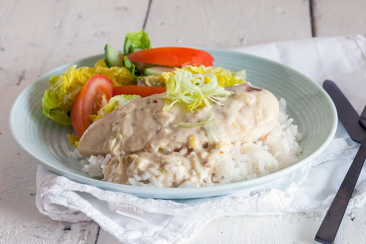Chicken with Boursin sauce