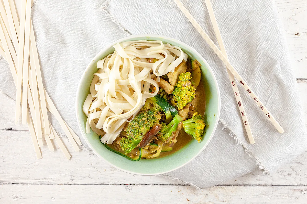 Stir fried ginger-coconut pork chops