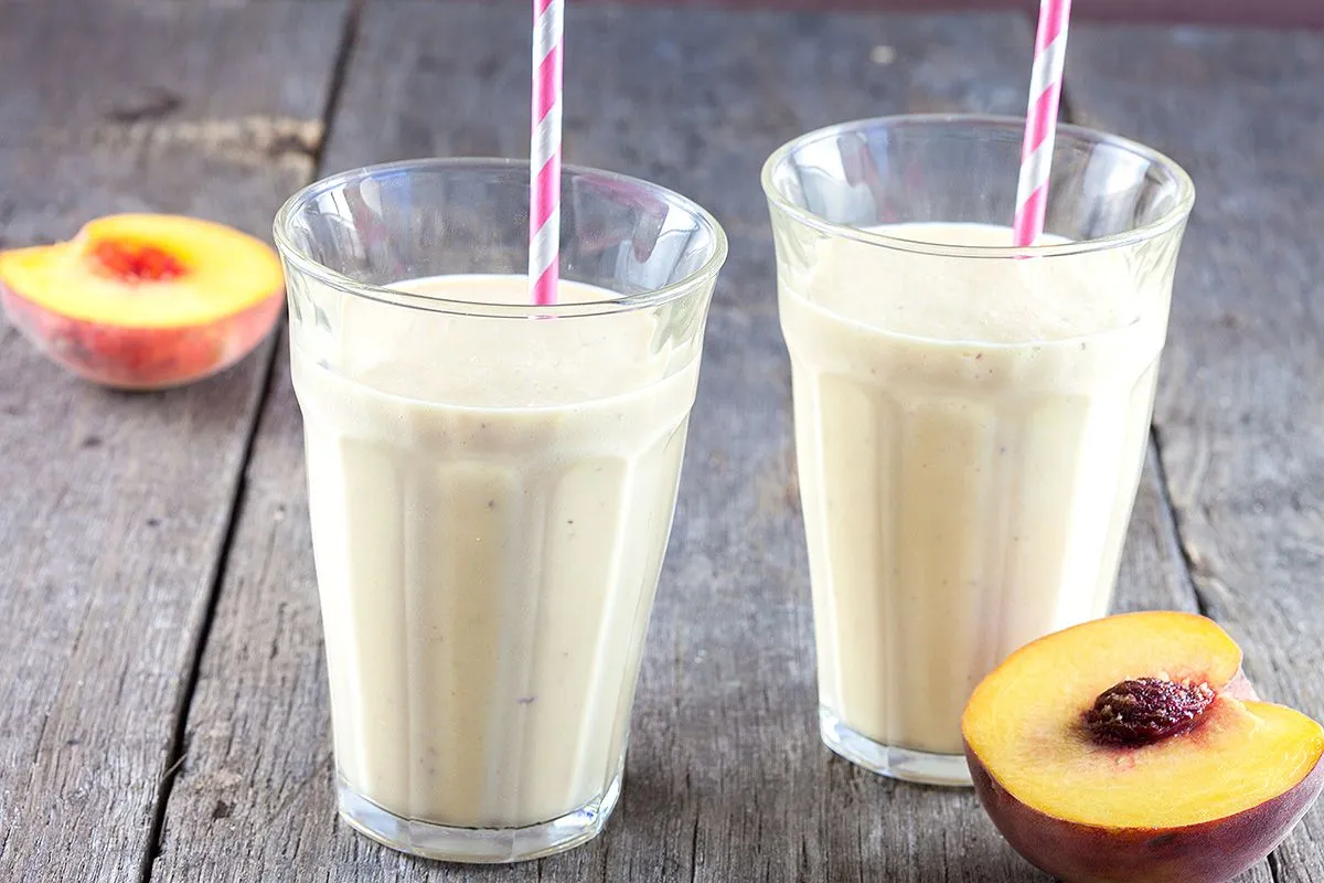 Peach milkshake